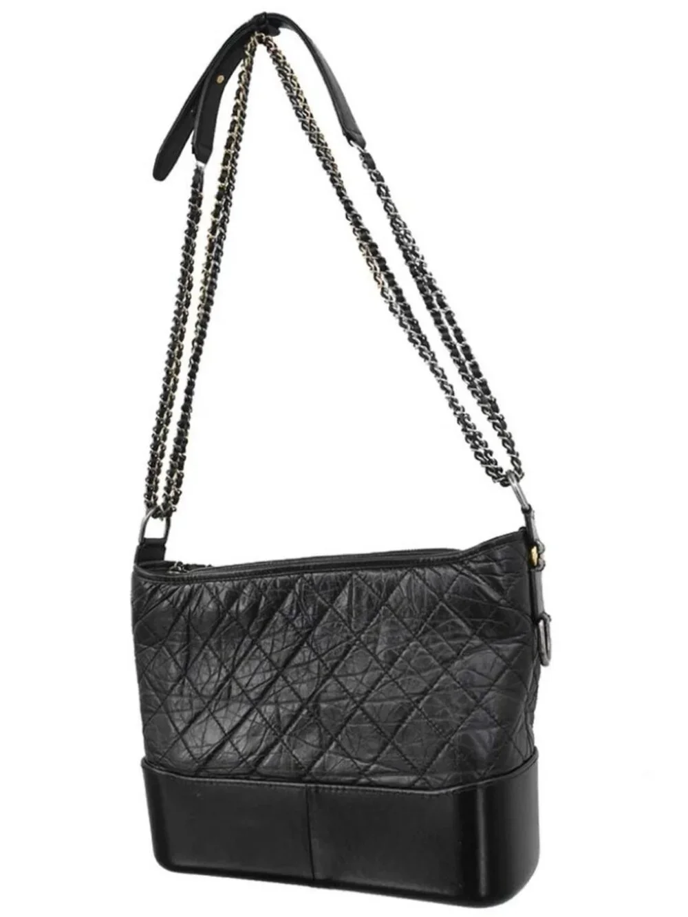 Chanel Black Calfskin Medium Gabrielle Shoulder Bag